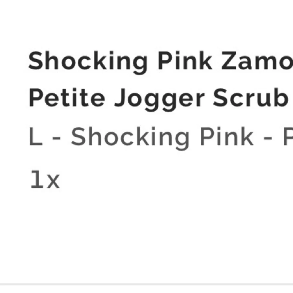Shocking Pink Catarina One-Pocket Scrub Top™ & Zamora Jogger Scrub Pants - Picture 3 of 5